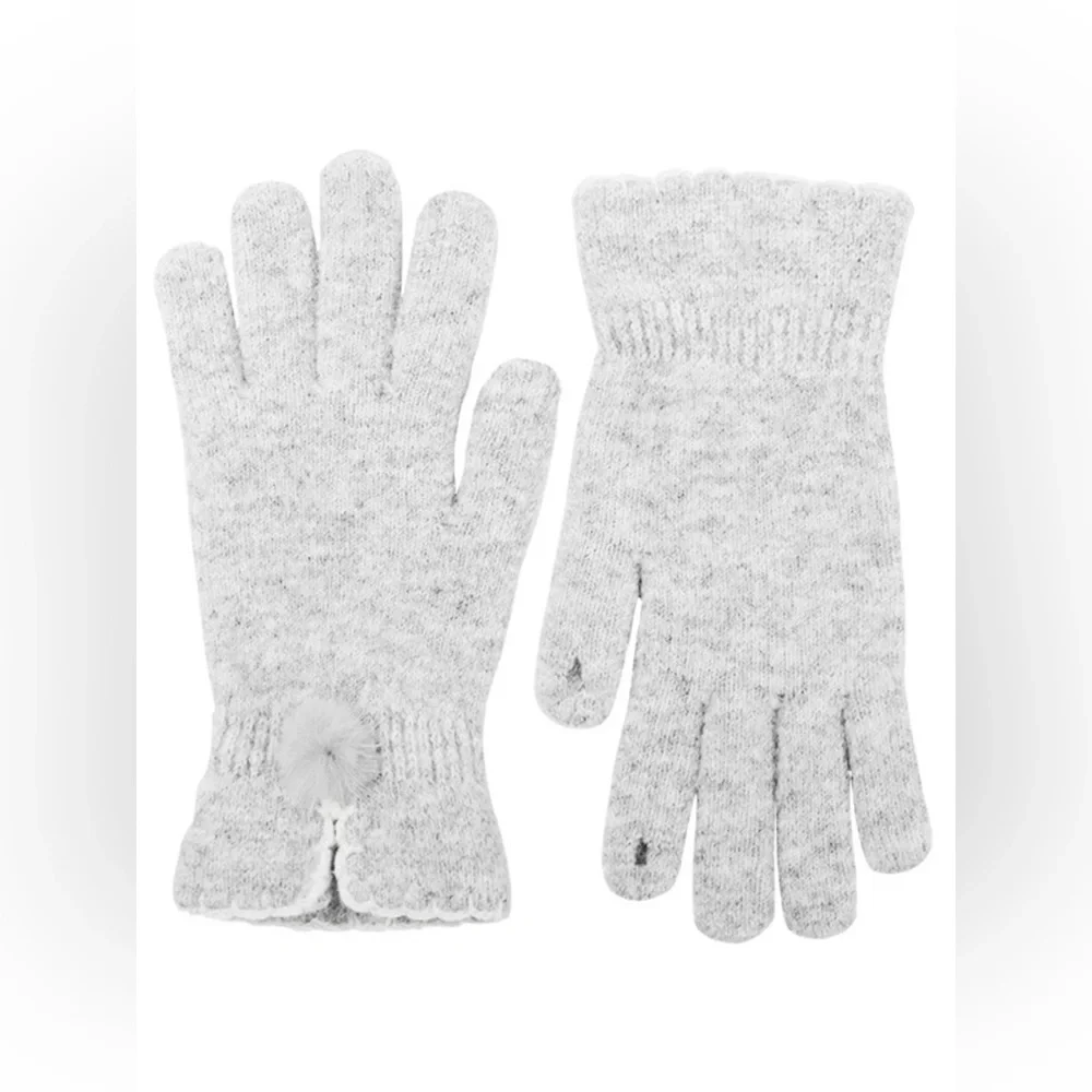 Pom-Pom Detail Gloves